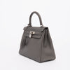 Hermes Gris Etain Togo Kelly 28 - Blue Spinach