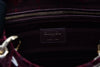 Dior Burgundy Cannage Velvet Medium Lady D-Lite Bag - Blue Spinach