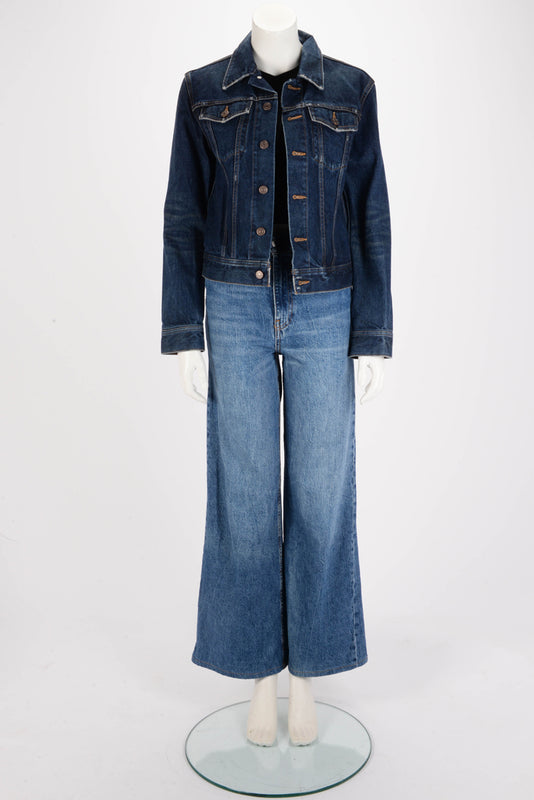 Celine Classic Dark Denim Jacket XS - Blue Spinach