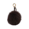 Fendi Chocolate Fur Pom Pom Bag Charm - Blue Spinach