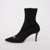 Gucci Black Fabric Zumi Sock Boots 39.5 - Blue Spinach