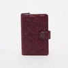 Chanel Burgundy Tweed Effect Paris to Edinburgh Wallet - Blue Spinach