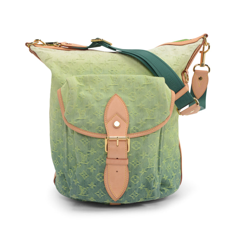 Louis Vuitton Green Ombre Monogram Denim Sunburst PM