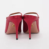 Aquazzura Dark Red Satin Nolita Mules 40.5 - Blue Spinach