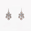 Bottega Veneta Orange Oxidised Silver Chandelier Earrings - Blue Spinach