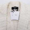 Balmain Cream Tweed Classic DB Blazer FR 46 - Blue Spinach