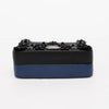 Fendi Black & Blue Vitello Dolce Flowerland Micro Double Baguette - Blue Spinach