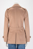 Gucci Beige Wool Pea Coat IT 40 - Blue Spinach