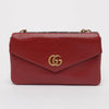 Gucci Black & Red Calfskin Medium Thiara Double Bag - Blue Spinach