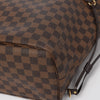 Louis Vuitton Rose Ballerine Damier Ebene Neverfull MM Tote - Blue Spinach