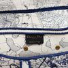 Dior White Around The World Saddle Bag - Blue Spinach