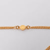 Hermes Gold Plated Charniere Small Model Necklace - Blue Spinach