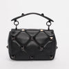 Valentino Black Lambskin Small Roman Stud Shoulder Bag - Blue Spinach