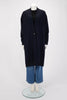 Hermes Navy & Black Cashmere Medor Button Cardigan FR 38 - Blue Spinach