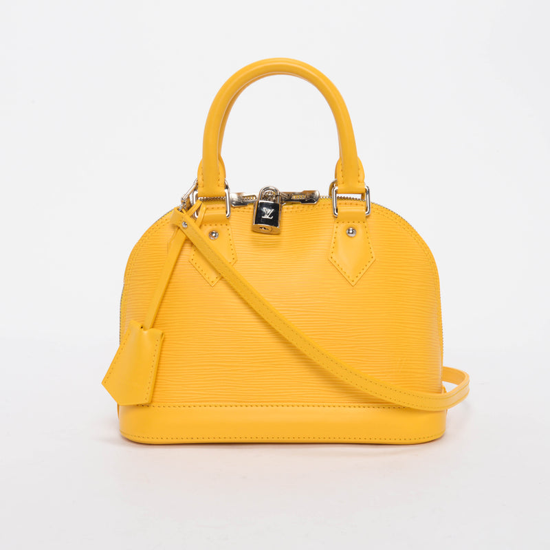 Louis Vuitton Yellow Epi Leather Alma BB - Blue Spinach