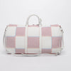 Louis Vuitton White Spray Damier Keepall Bandouliere 50 - Blue Spinach