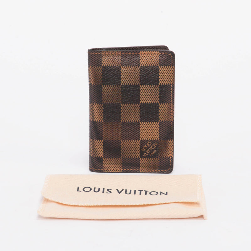 Louis Vuitton Damier Ebene Pocket Organiser Card Holder - Blue Spinach