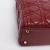 Dior Burgundy Cannage Lambskin Medium Lady Dior - Blue Spinach