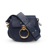 Chloe Blue Calfskin Small Tess Shoulder Bag - Blue Spinach