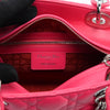 Dior Hot Pink Cannage Lambskin Medium Lady Dior Bag - Blue Spinach