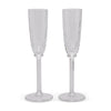 Hermes Crystal Iskender Champagne Flute Set - Blue Spinach