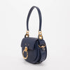 Chloe Blue Calfskin Small Tess Shoulder Bag - Blue Spinach