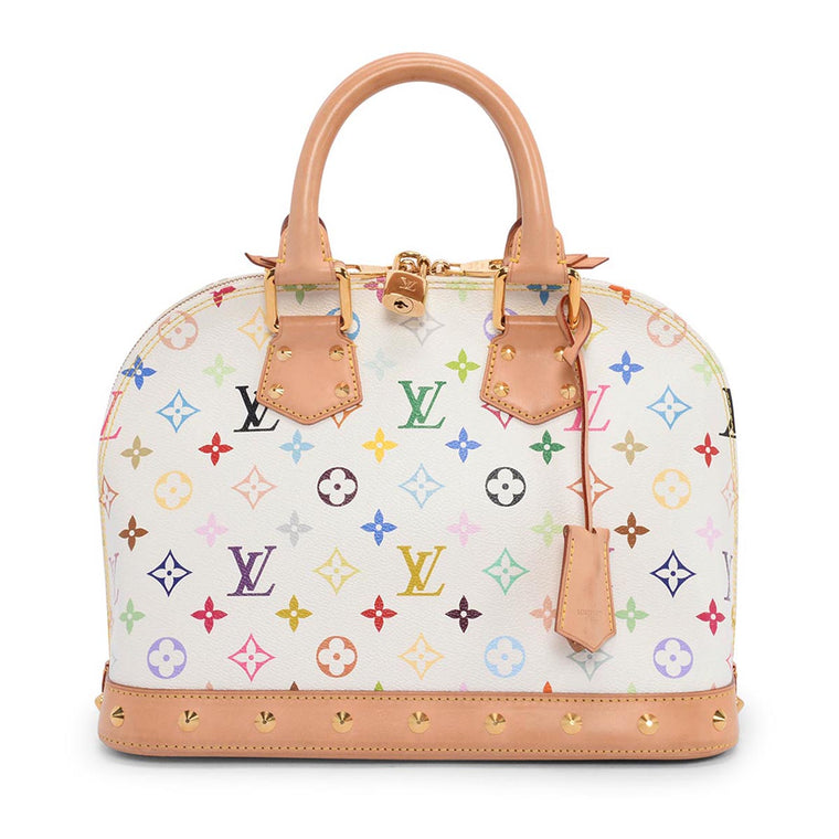 Louis Vuitton White Multicolore Monogram Alma PM