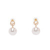 Fendi Gold Tone Crystal & Pearl F is Fendi Drop Earrings - Blue Spinach