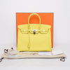 Hermes Soufre Epsom Birkin 35 PHW - Blue Spinach