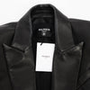 Balmain Black Lambskin Classic DB Blazer FR 46 - Blue Spinach