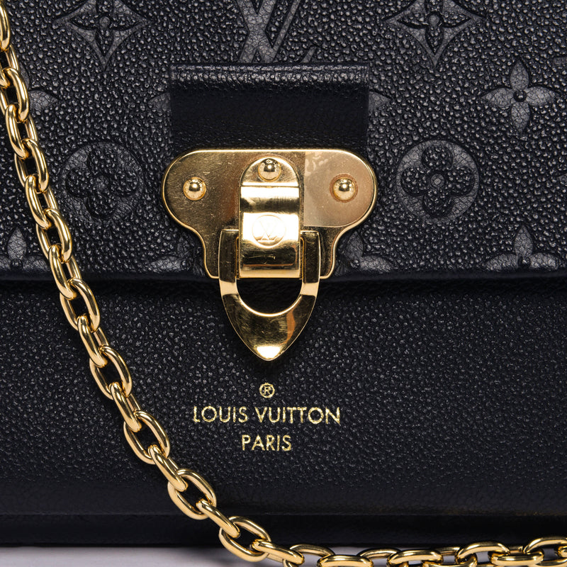 Louis Vuitton Black Empreinte Monogram Vavin PM Bag - Blue Spinach