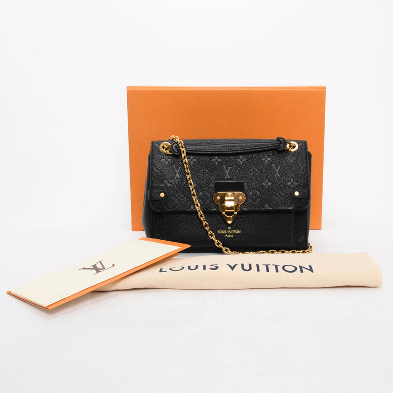 Louis Vuitton Black Empreinte Monogram Vavin PM Bag - Blue Spinach