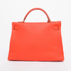 Hermes Capucine Togo Kelly 40 GHW - Blue Spinach