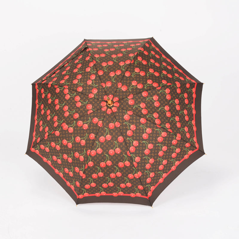 Louis Vuitton Monogram Cerises Takashi Murakami Umbrella - Blue Spinach