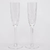 Hermes Crystal Iskender Champagne Flute Set - Blue Spinach