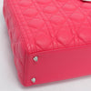 Dior Hot Pink Cannage Lambskin Medium Lady Dior Bag - Blue Spinach