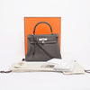 Hermes Gris Etain Togo Kelly 28 - Blue Spinach