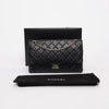 Chanel Black Aged Calfskin 2.55 Reissue 226 Flap Bag - Blue Spinach