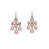 Bottega Veneta Orange Oxidised Silver Chandelier Earrings - Blue Spinach