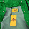 Gucci x Adidas Green GG Supreme Nylon Cropped Bomber Jacket IT 42 - Blue Spinach