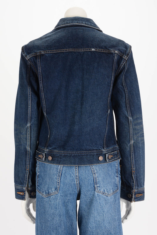 Celine Classic Dark Denim Jacket XS - Blue Spinach