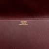 Hermes Rouge H Tadelakt Medor 23 Clutch - Blue Spinach