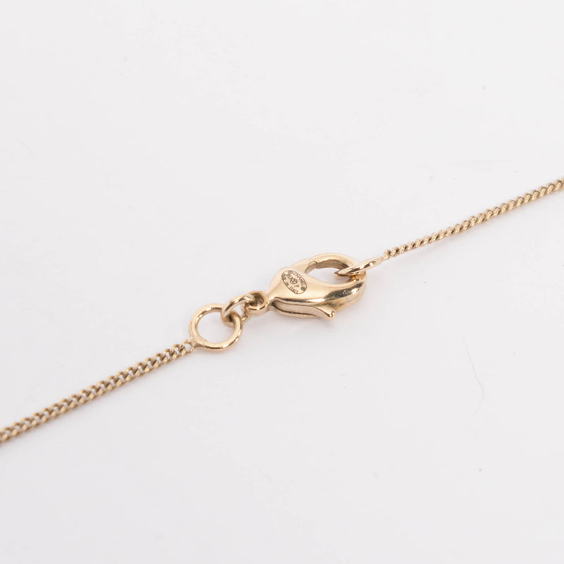 Chanel Gold Baguette Crystal CC Necklace - Blue Spinach