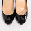 Christian Louboutin Black Patent Very Prive 120 Pumps 40 - Blue Spinach