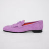 Hermes Lilac Suede Royal Loafers 39 - Blue Spinach