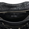 Balenciaga Black Arena Lambskin Neo Cagole XS Bag - Blue Spinach