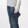 Louis Vuitton Indigo Grained Leather Pochette Jules PM Pouch - Blue Spinach