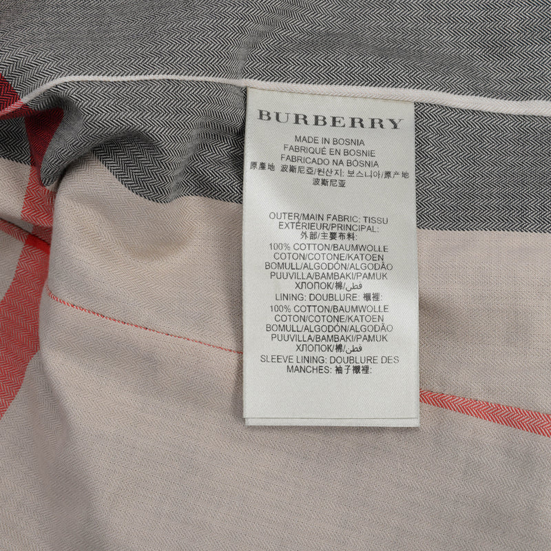 Burberry Black Cotton Cropped Trench Coat UK 4 - Blue Spinach