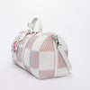 Louis Vuitton White Spray Damier Keepall Bandouliere 50 - Blue Spinach