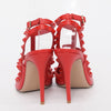 Valentino Red Calfskin Rockstud Cage Pumps 39.5 - Blue Spinach